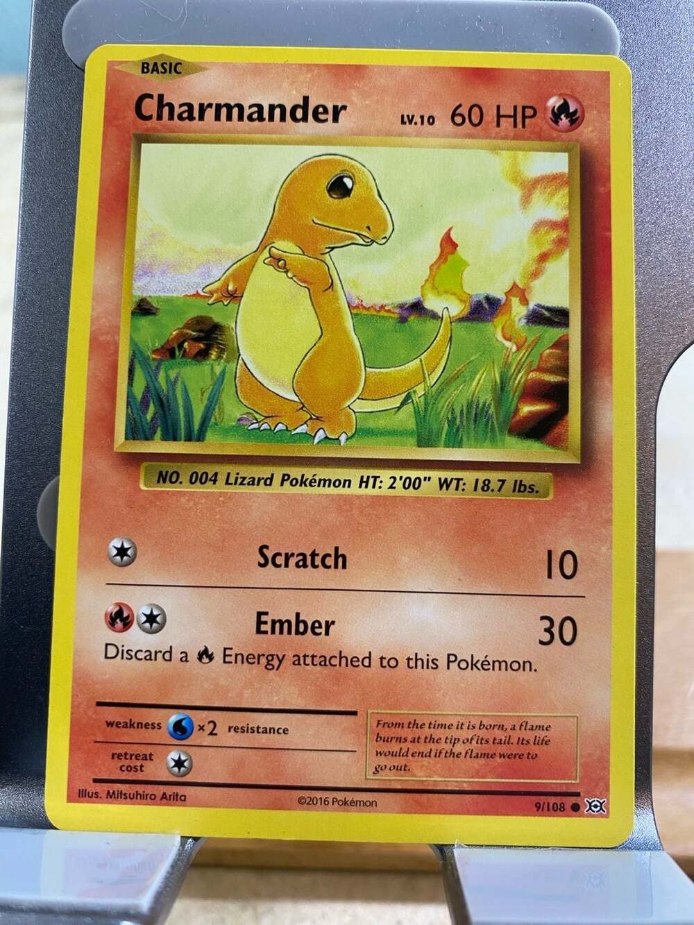 Charmander 9/108 Evolutions 2016 Pokemon Trading Card